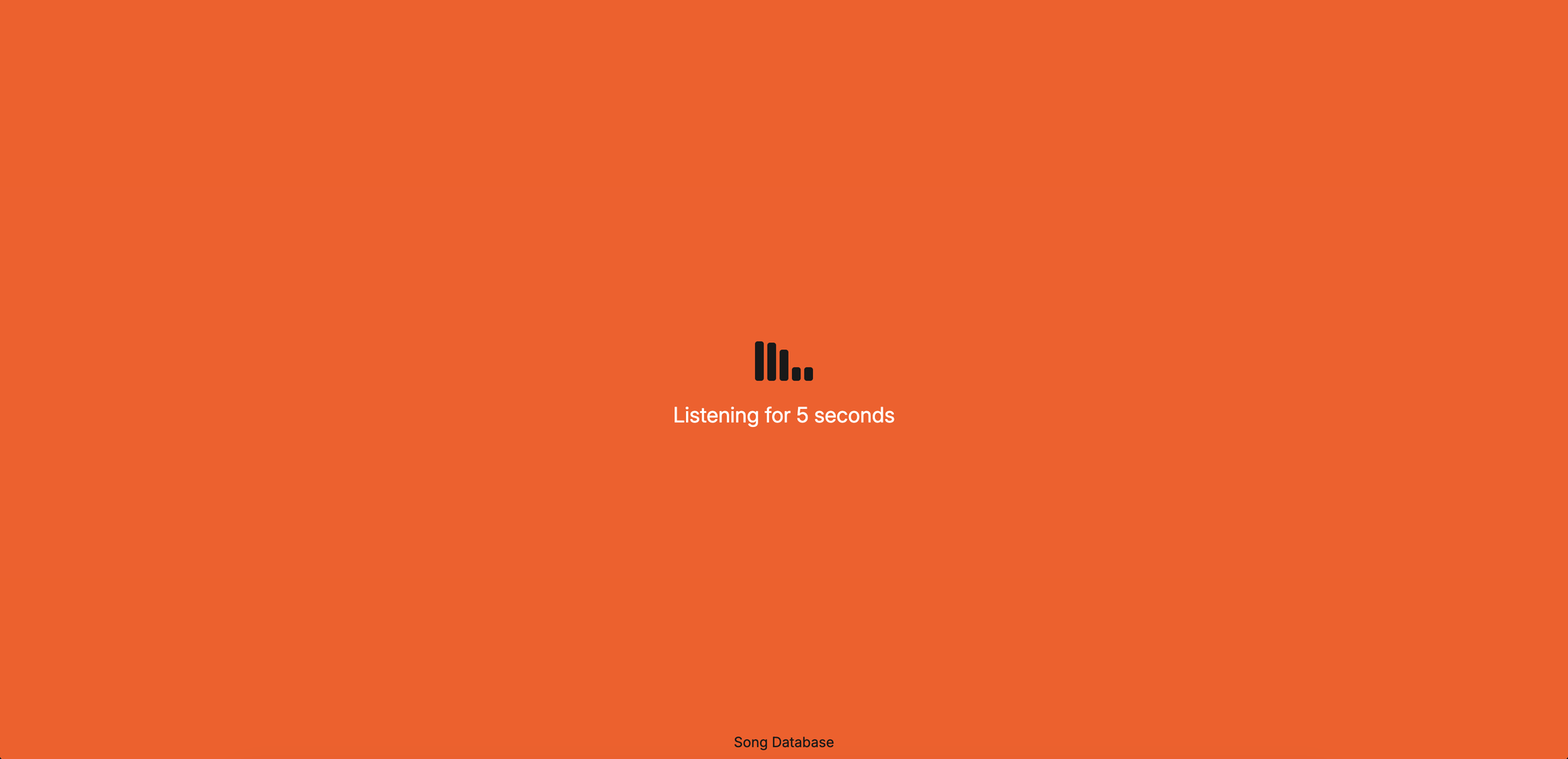 Listening: 5 seconds of whatever's playing