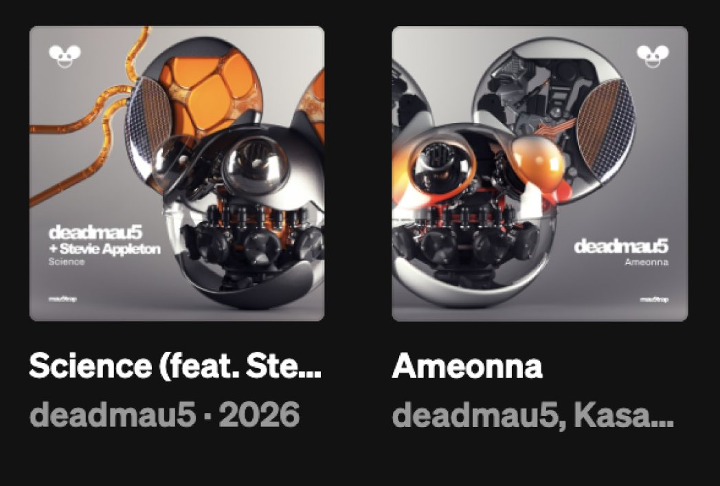 A single song card (left) next to a playlist card (right): almost no visual difference