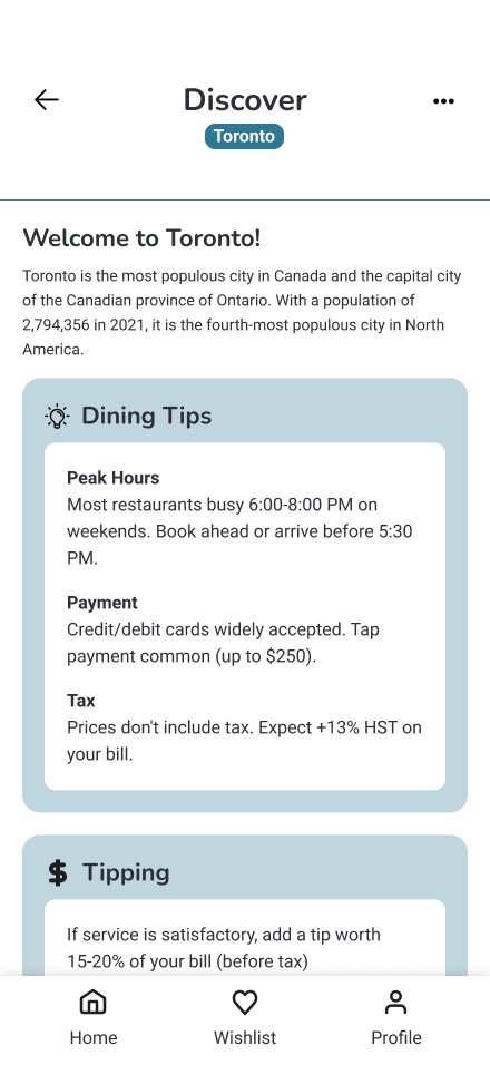Discover Toronto: dining tips, tipping, and local foods to try